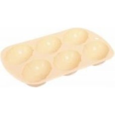 Форма для кексов Smart Kitchen by Flamberg на 6 шт Eggs Peach&Brown series, 20,8х13х2,2 см персиковый