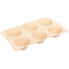 Форма для кексов Smart Kitchen by Flamberg на 6 шт. Peach&Brown series 29,5х17,5х3 см персиковый