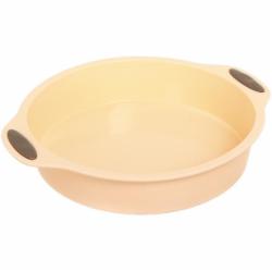 Форма для выпекания Smart Kitchen by Flamberg круглая Peach&Brown series 28,5х24х2,2 см персиковый
