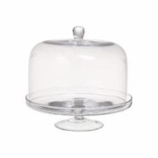 Блюдо на ножке Wrzesniak Glassworks с куполом 30x28 см 14-3701А/16-1749