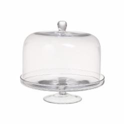 Блюдо на ножке Wrzesniak Glassworks с куполом 30x28 см 14-3701А/16-1749
