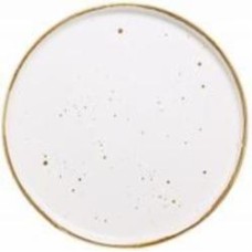 Тарелка Salex с бортом White/walnut 26 см
