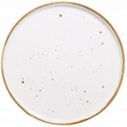 Тарелка Salex с бортом White/walnut 26 см