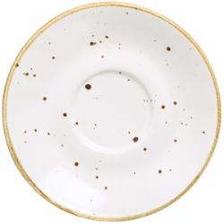 Блюдце Salex White/walnut 16 см