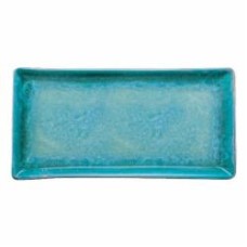 Тарелка Dovbysh Porcelain прямоугольная 32х16 см Garna бирюза