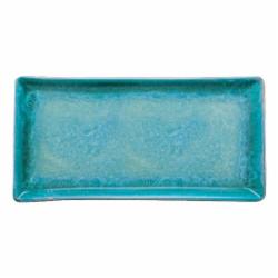 Тарелка Dovbysh Porcelain прямоугольная 32х16 см Garna бирюза
