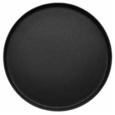 Тарелка подставная Dovbysh Porcelain с ровным бортом 24 см WIN черная