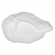Тарелка салатная Dovbysh Porcelain Ракушка 33х20 см 800 мл Khvylya белая