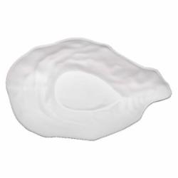 Тарелка салатная Dovbysh Porcelain Ракушка 33х20 см 800 мл Khvylya белая