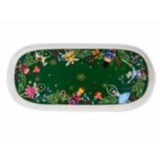 Блюдо овальное Lefard Green Christmas 25 см 922-075