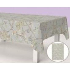 Скатерть Птичка 150x200 см голубой с салатовым La Nuit