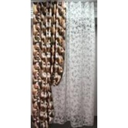 Штора HH ZXY3607-3 160x270 см коричневая Velvet House