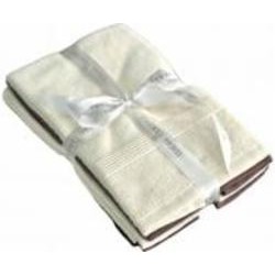 Набор полотенец махровых 30x45 см коричневый с бежевым IDEAL TEXTILE