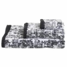 Полотенце Accra 50x90 см черно-белый Gipanolar
