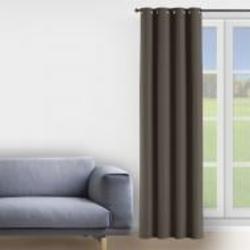 Штора-блэкаут FUSION DIMOUT 150х268 серо-коричневый Decora textile