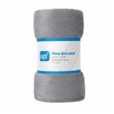 Плед флисовый 125x150 см светло-серый UP! (Underprice)