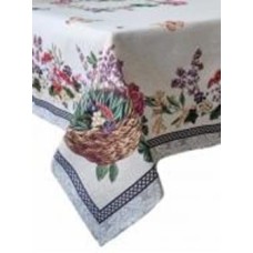 Скатерть Лавандовое поле 135x240 см бежевый Прованс