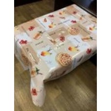 Скатерть Пицца 3-шаровая (ПВХ) 137x100 см мульти Даріана
