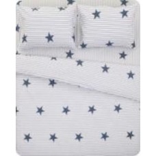 Комплект постельного белья Star Strip 2 белый с серым UP! (Underprice)
