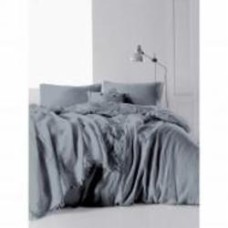 Комплект постельного белья Muslin Dark Grey 2.0 серый SoundSleep