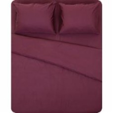 Комплект постельного белья Stone Wash евро вишневый La Nuit