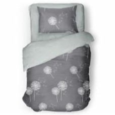 Комплект постельного белья Аir Dandelion 1,5 серый с рисунком UP! (Underprice)