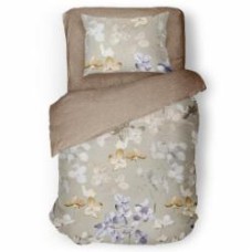 Комплект постельного белья Lilac 1,5 бежевый с рисунком UP! (Underprice)