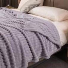 Плед Jacquard Stripe 160x200 см фиолетовый La Nuit