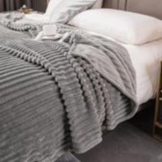 Плед Jacquard Stripe 200x220 см серый La Nuit