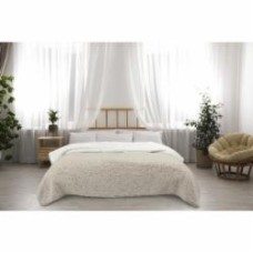 Плед Double Bonded Sherpa 200x220 см бежевый La Nuit