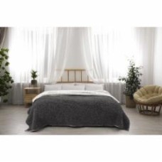Плед Double Bonded Sherpa 200x220 см серый La Nuit