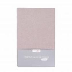 Простынь на резинке 200x200 см серо-розовый Homeline
