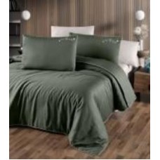 Комплект постельного белья Exclusive Timeless Dark Green 2 зеленый La Nuit