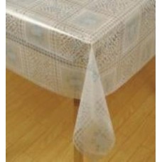 Скатерть D026TM 135x100 см прозрачный с рисунком Даріана