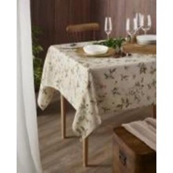 Скатерть Viscum 150x150 см бежевый с рисунком Atenas Home