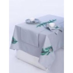Скатерть Елочные ветки 206-23/00 140x180 см серый Эдельвика Скатерть Елочные ветки 206-23/00 140x180 см серый Эдельвика