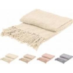 Плед для пикника A35940370 130x170 см бежевый/розовый/светло-серый/белый Eurogold