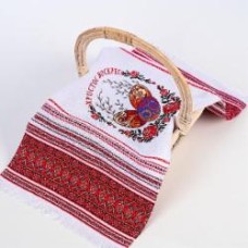 Полотенце 350-23/00 32x64 см Эдельвика красный