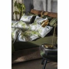 Комплект постельного белья Flora семейный белый с рисунком Decoflux