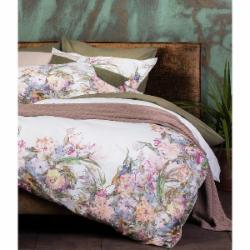 Комплект постельного белья Floral Sense семейный белый с розовым Decoflux