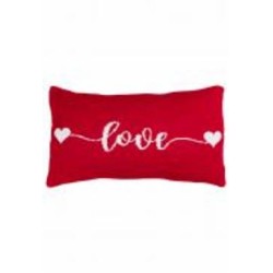 Подушка декоративная LOVE 30x45 см красный Прованс