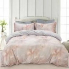 Комплект постельного белья Pastel 2 розовый с принтом La Nuit