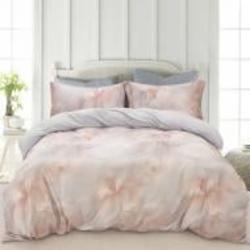 Комплект постельного белья Pastel 2 розовый с принтом La Nuit