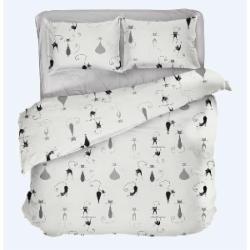 Комплект постельного белья ELEGANT CATS семейный Luna