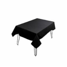 Скатерть Kelly 140x350 см черный с узором Прованс