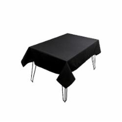 Скатерть Kelly 140x350 см черный с узором Прованс