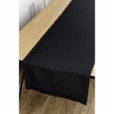 Дорожка (раннер) Kelly 40x160 см черный с узором Прованс