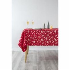 Скатерть Inari 140x180 см красный с золотым Luna