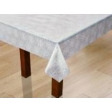 Скатерть Lace Glitter TC301-003-R1161-1 137x100 см белый с серебряным Dariana
