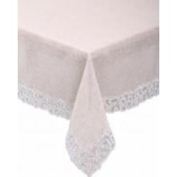 Скатерть водонепроницаемая Marsilya 120x160 см бежевый Daimon Home